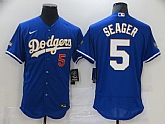 Dodgers 5 Corey Seager Royal Nike 2021 Gold Program Flexbase Jersey,baseball caps,new era cap wholesale,wholesale hats